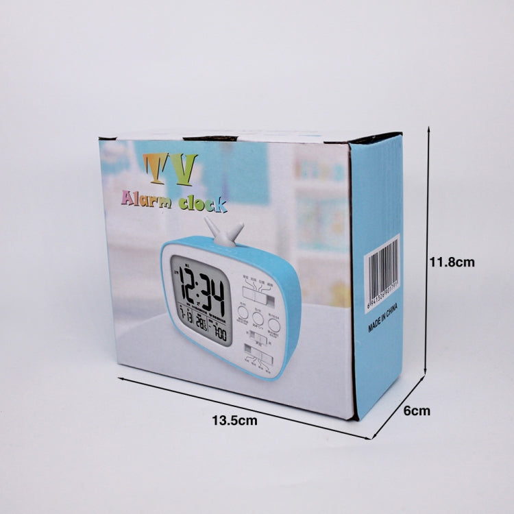 G179 Retro TV Alarm Clock Student Dormitory Bed Electronic Clock(Blue English Version) - Novelty Clock by PMc TechLife | Online Shopping South Africa | PMc TechLife | Buy Now Pay Later Mobicred