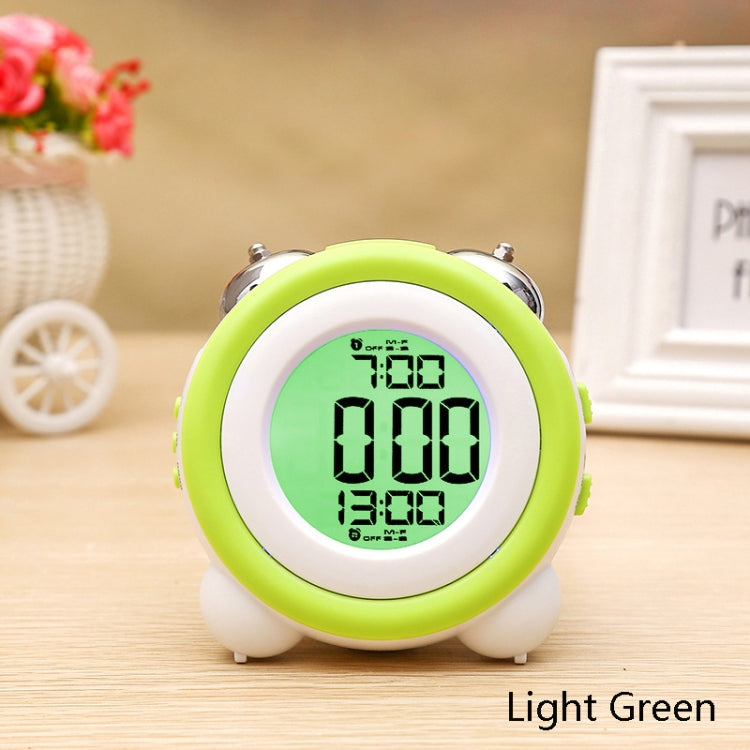 0705 Big Volume Simple Three-Dimensional LED Alarm Clock Mute Luminous Electronic Clock(Light Green) - Novelty Clock by PMc TechLife | Online Shopping South Africa | PMc TechLife | Buy Now Pay Later Mobicred