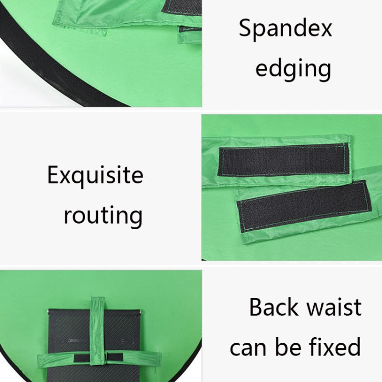 110cm EY-068 Green Background Cloth Folding ID Photo Green Screen Video Backdrop Board For E-Sports Chair - Solid Color by PMC TechLife | Online Shopping South Africa | PMC TechLife | Buy Now Pay Later Mobicred