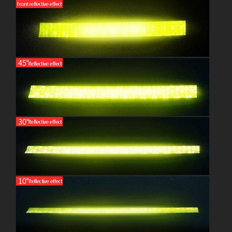 PVC Lattice Reflective Belt Generic Film Traffic Safety Facilities Anti-Collision Warning Stickers(Red White) - free shipping - PMC Jewellery - Order now!