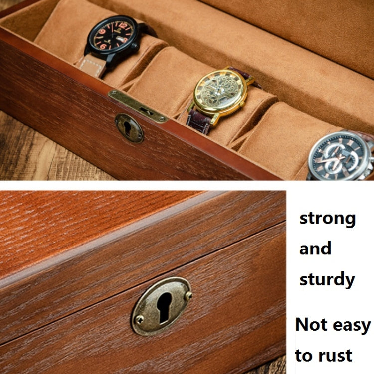 6 Slots Willow Watch Storage Box Jewelry Collection Display Box With Lock(Rectangle) - free shipping - PMc TechLife - Order now!