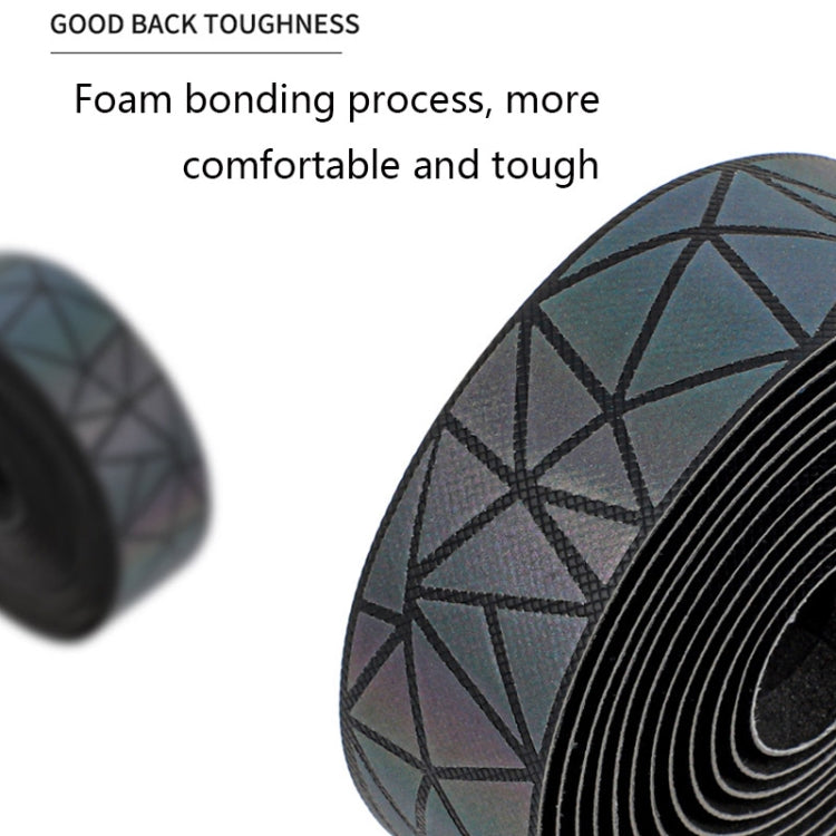 WEST BIKING Bicycle Volorful Handlebar Straps Shock Absorption PU Non-Slip Handlebar Wrap Riding Equipment(Aurora) - Bicycle Grips by WEST BIKING | Online Shopping South Africa | PMc TechLife | Buy Now Pay Later Mobicred