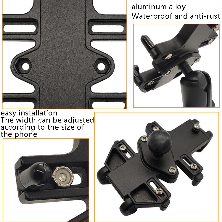 N-STAR NJN001 Motorcycle Bicycle Compatible Mobile Phone Bracket Aluminum Accessories Riding Equipment(With Pump Cover) - free shipping - PMC TechLife - Order now!