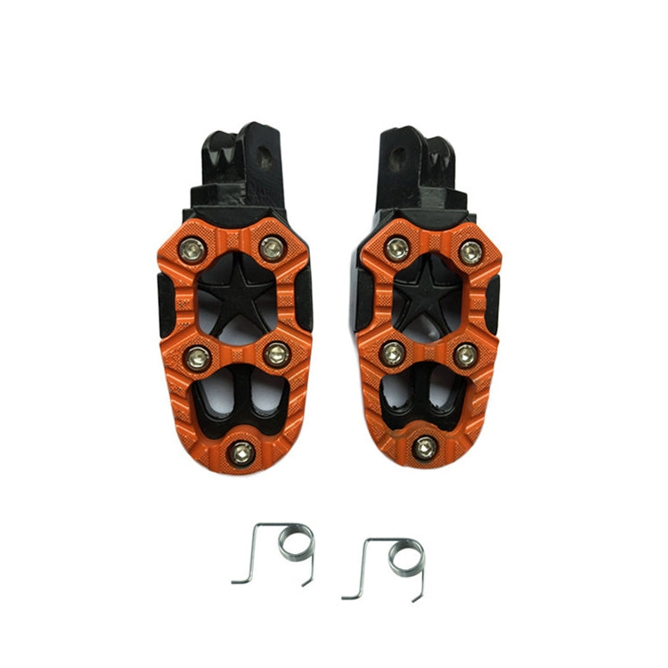 Motorcycle Modified Aluminum Alloy Foot Pedal Accessories(Orange) - Others by PMC Jewellery | Online Shopping South Africa | PMC Jewellery | Buy Now Pay Later Mobicred
