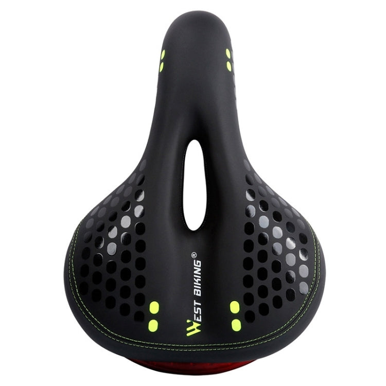 WEST BIKING YP0801083 Bicycle Taillight Thickened Soft And Comfortable Mountain Bike Seat Cushion(Dark Green) - Bicycle Saddle by WEST BIKING | Online Shopping South Africa | PMc TechLife | Buy Now Pay Later Mobicred