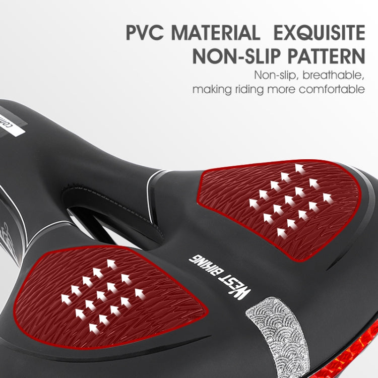 WESTBIKING Mountain Road  Bike Reflective Seat Cushion Soft Comfortable Seat Equipment Accessories, Colour: Sporty - free shipping - PMc TechLife - Order now!