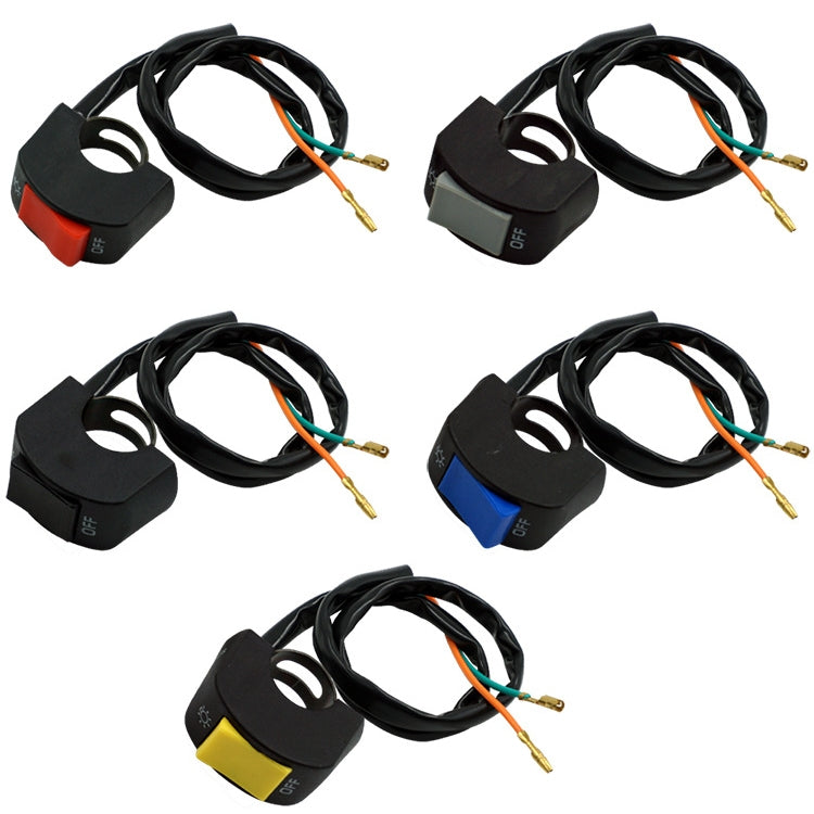 5 PCS Motorcycle Handlebar Tap Switch LED Headlight Break Extinguishing Fire Double Flash Switch(Black Button) - Electrical System by PMC TechLife | Online Shopping South Africa | PMC TechLife | Buy Now Pay Later Mobicred