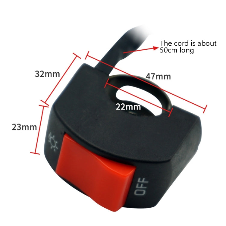 5 PCS Motorcycle Handlebar Tap Switch LED Headlight Break Extinguishing Fire Double Flash Switch(Blue Button) - Electrical System by PMC TechLife | Online Shopping South Africa | PMC TechLife | Buy Now Pay Later Mobicred