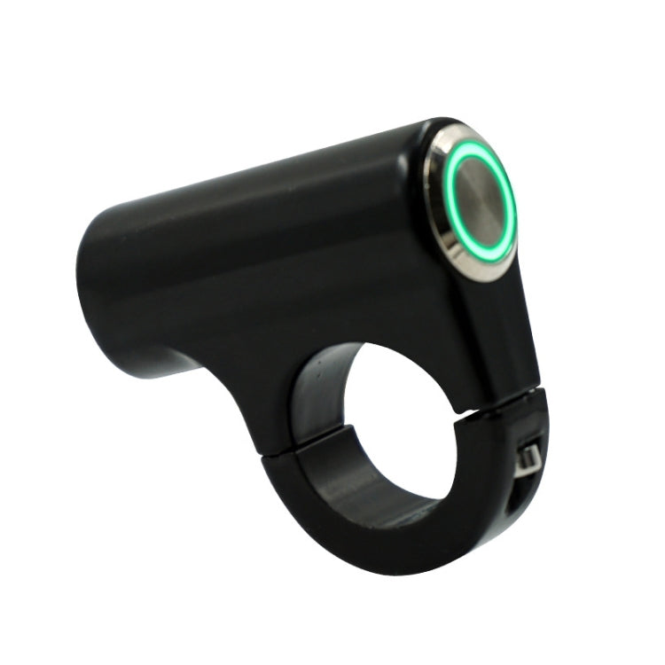 Motorcycle Electric Car Modified Accessories Faucet Handlebar Aluminum Alloy Speaker Large Light Shot Lamp Switch(Green Light Self-reset Flat Button 5 Line) - Electrical System by PMC TechLife | Online Shopping South Africa | PMC TechLife | Buy Now Pay Later Mobicred