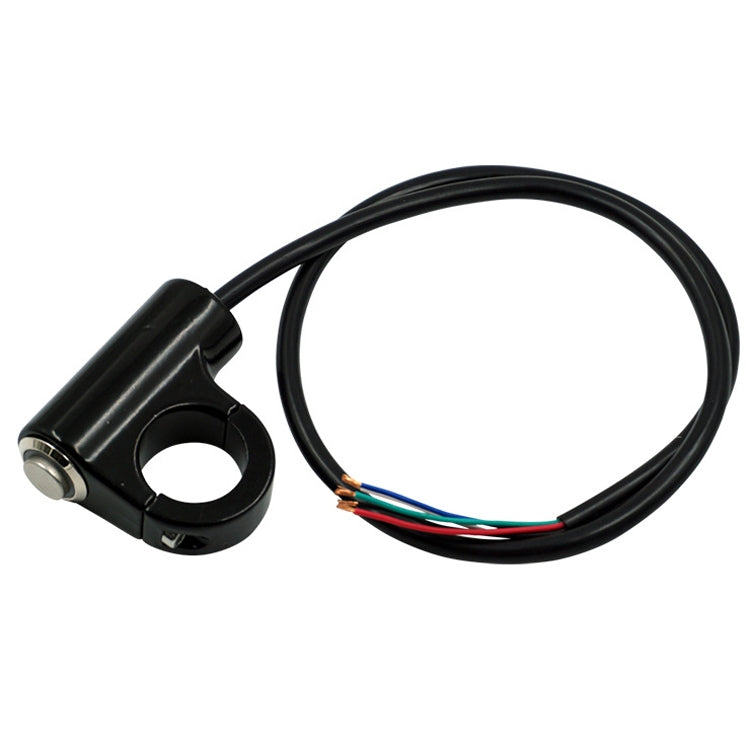 Motorcycle Electric Car Modified Accessories Faucet Handlebar Aluminum Alloy Speaker Large Light Shot Lamp Switch(Blue Light Self-lock Protruding Button 5 Line) - Electrical System by PMC TechLife | Online Shopping South Africa | PMC TechLife | Buy Now Pay Later Mobicred