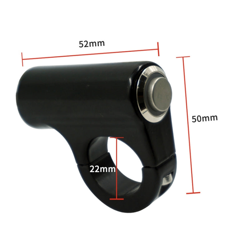 Motorcycle Electric Car Modified Accessories Faucet Handlebar Aluminum Alloy Speaker Large Light Shot Lamp Switch(Green Light Self-reset Flat Button 5 Line) - Electrical System by PMC TechLife | Online Shopping South Africa | PMC TechLife | Buy Now Pay Later Mobicred