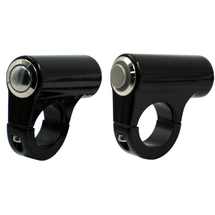 Motorcycle Electric Car Modified Accessories Faucet Handlebar Aluminum Alloy Speaker Large Light Shot Lamp Switch(Green Light Self-reset Flat Button 5 Line) - Electrical System by PMC TechLife | Online Shopping South Africa | PMC TechLife | Buy Now Pay Later Mobicred