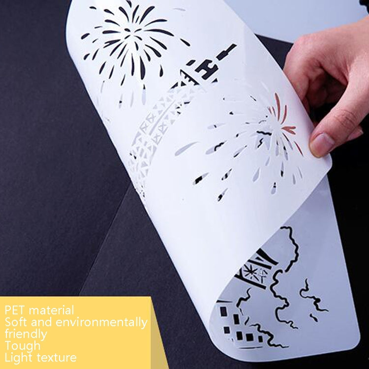 Sailing Line(5pcs / Set) Construction Series Painting Template Theme City A4 Label Template - Art Supplies by PMC TechLife | Online Shopping South Africa | PMC TechLife | Buy Now Pay Later Mobicred