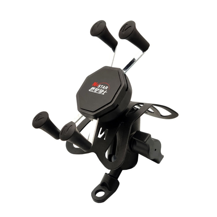 N-STAR N002 Motorcycle Bicycle Mobile Phone Bracket Riding Equipment(Small Tilted Head) - Holders by N-STAR | Online Shopping South Africa | PMC TechLife | Buy Now Pay Later Mobicred