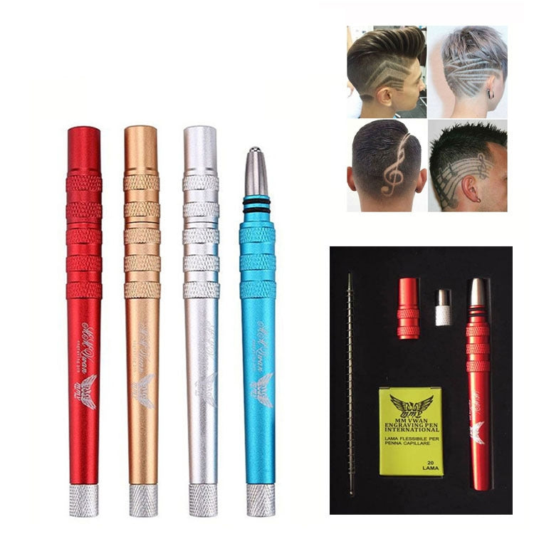 MM VWAN Magic Hairdressing Eyebrow Trimming Engraving Pen Scoring Stainless Steel Razor(Red) - free shipping - PMC TechLife - Order now!