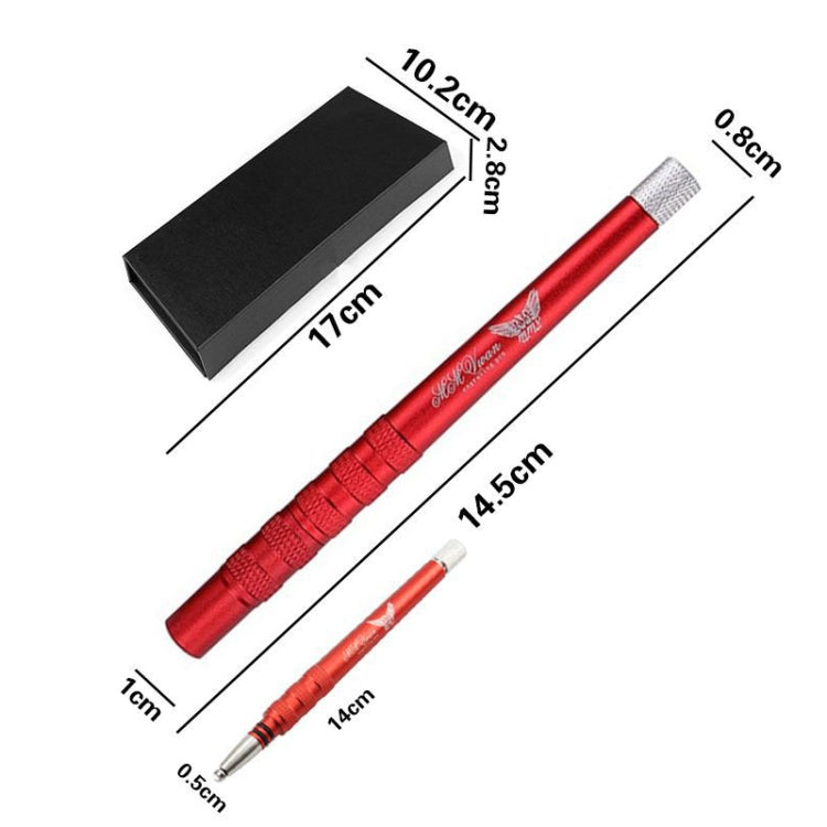 MM VWAN Magic Hairdressing Eyebrow Trimming Engraving Pen Scoring Stainless Steel Razor(Red) - free shipping - PMC TechLife - Order now!