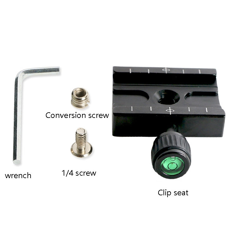 QR60 60mm Aluminum Alloy Quick Release Plate Clamp Base - Quick Release Plate by PMC TechLife | Online Shopping South Africa | PMC TechLife | Buy Now Pay Later Mobicred