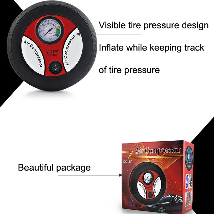 DC12V 12A Car Portable Air Pump Electric Car Tire Pump, Specification��� 25-cylinder Tire Inflatable Pump - Inflatable Pump by PMC TechLife | Online Shopping South Africa | PMC TechLife
