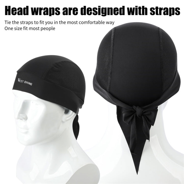 West Biking Summer Ice Silk Pirate Cap Riding Cap Men And Women  Outdoor Windproof Sunscreen Headgear, Size: Free Size(Tying Rope Gray) - free shipping - PMC TechLife - Order now!