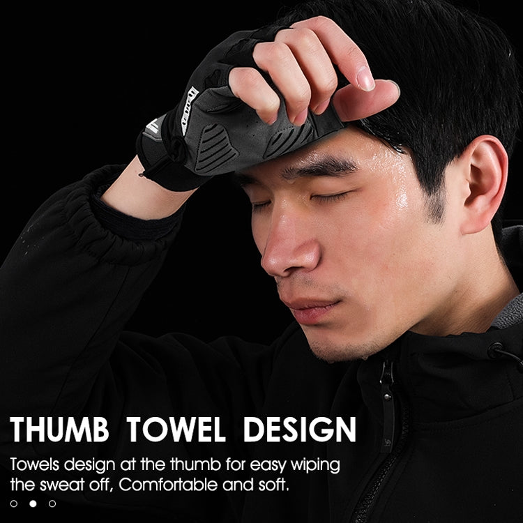 WEST BIKING YP0211210 Mountain Cycling Gloves Half Finger Breathable Anti-Slip Gloves Riding Equipment, Size: L(Light Green) - free shipping - PMC TechLife - Order now!
