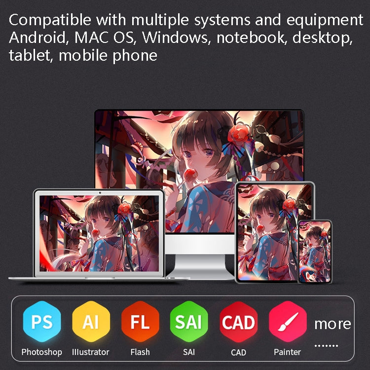 10Moons  G12 Digital Board Can Be Connected To Mobile Phone Hand Drawn Board Computer Painting Board Network Class Input Panel - free shipping - PMC Jewellery - Order now!