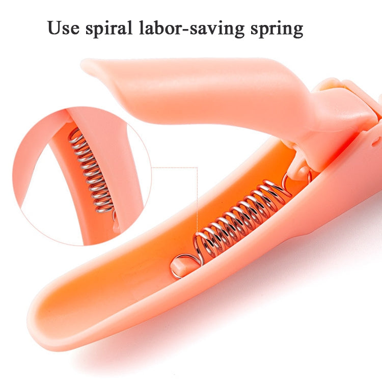 Nail Scissors U-Shaped Scissors DIY French Nail Fake Nail Scissors, Specification: Rose Red With Hood - free shipping - PMC Jewellery - Order now!