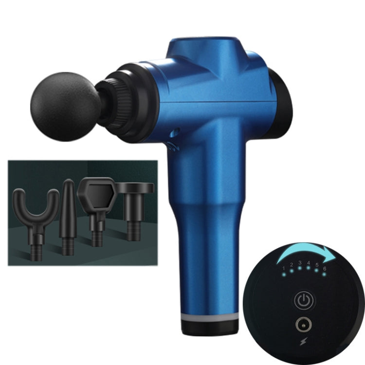 Muscles Relax Massager Portable Fitness Equipment Fascia Gun, Specification: 6206 6 Gears Blue(US Plug) - free shipping - PMC TechLife - Order now!