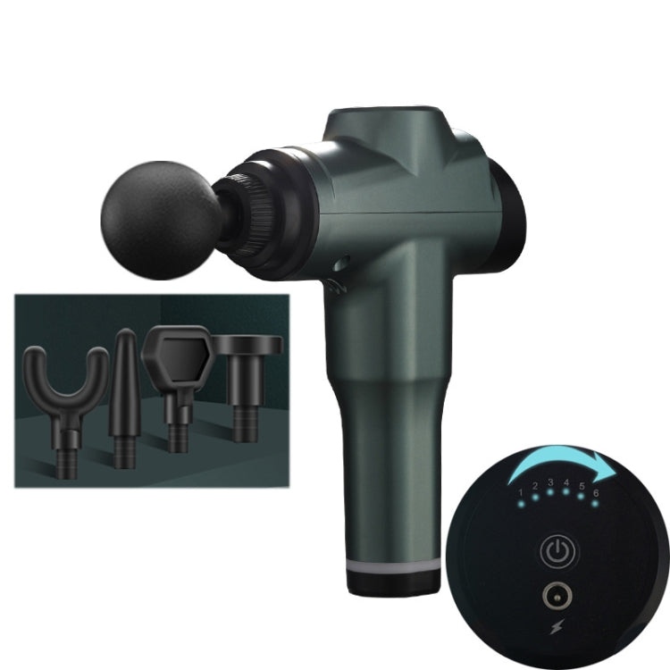 Muscles Relax Massager Portable Fitness Equipment Fascia Gun, Specification: 6206 6 Gears Green(EU Plug) - free shipping - PMC TechLife - Order now!