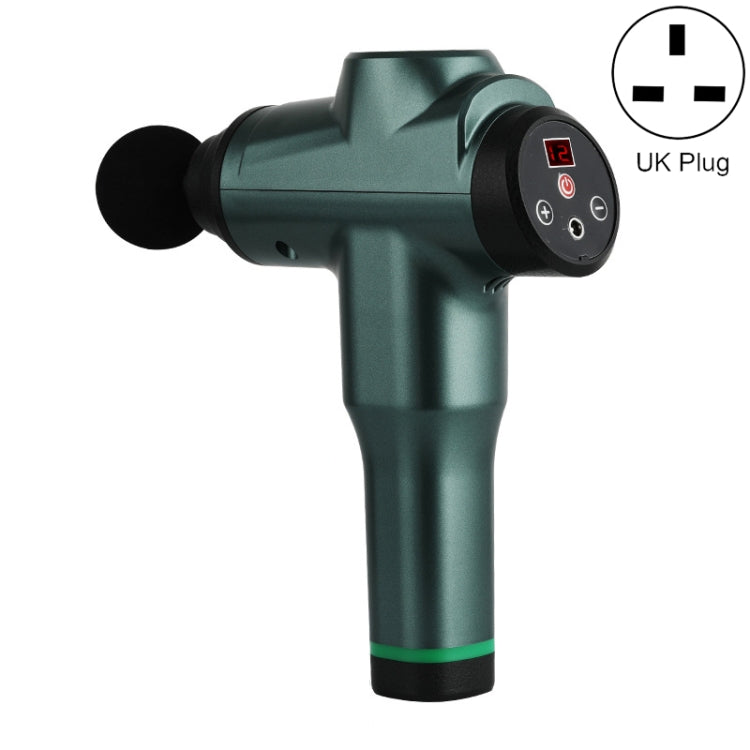 Muscles Relax Massager Portable Fitness Equipment Fascia Gun, Specification: 6212 12 Gears Green(UK Plug) - free shipping - PMC TechLife - Order now!