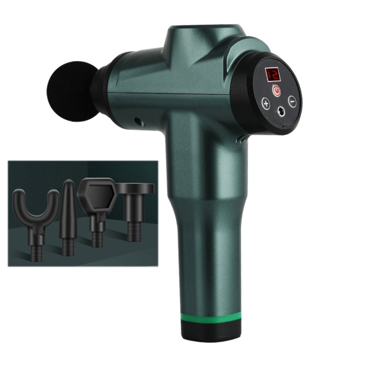 Muscles Relax Massager Portable Fitness Equipment Fascia Gun, Specification: 6212 12 Gears Green(UK Plug) - free shipping - PMC TechLife - Order now!