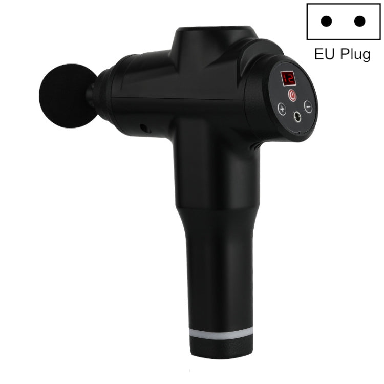 Muscles Relax Massager Portable Fitness Equipment Fascia Gun, Specification: 6212 12 Gears Black(EU Plug) - free shipping - PMC TechLife - Order now!