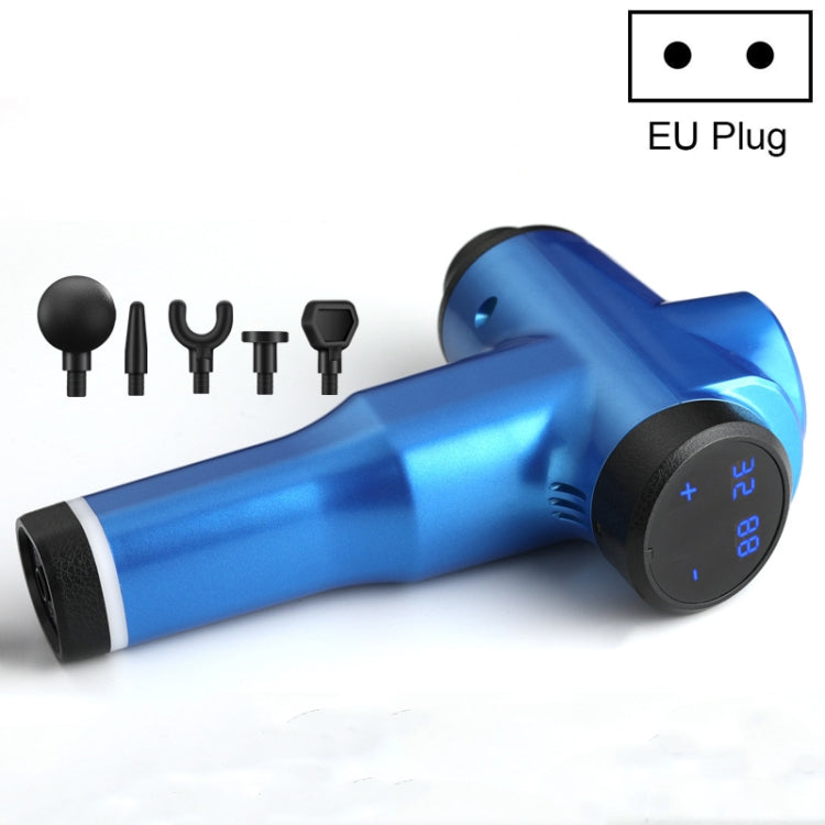 Muscles Relax Massager Portable Fitness Equipment Fascia Gun, Specification: 6232 32 Gears Blue(EU Plug) - free shipping - PMC TechLife - Order now!