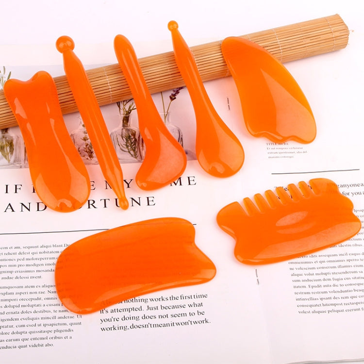 Resin Scraping Sheet Massage Facial Tendon Stick Beauty Salon Shave Board Acupuncture Pen, Color Classification: Resin Yellow Fish Plate - free shipping - PMC TechLife - Order now!