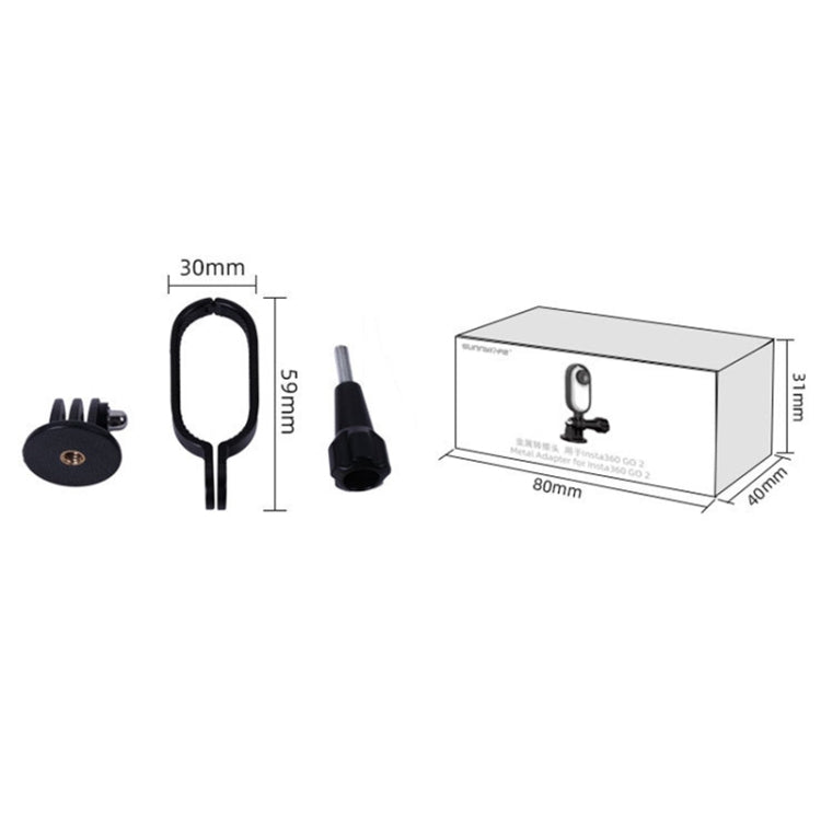 Sunnylife IST-Q9439 for Insta360 GO Metal Protective Frame with 1/4 inch Adapter & Screw - Mount & Holder by Sunnylife | Online Shopping South Africa | PMC TechLife | Buy Now Pay Later Mobicred