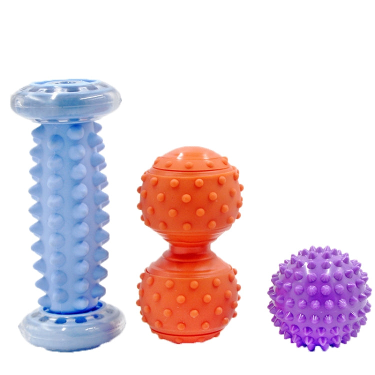 Massage Ball Plantar Fascia Ball Muscle Relaxation Fitness Ball Hand Holding Ball,Style: Blue Foot Bottom + Bump Peanut Ball + 7cm Tattan - free shipping - PMC TechLife - Order now!