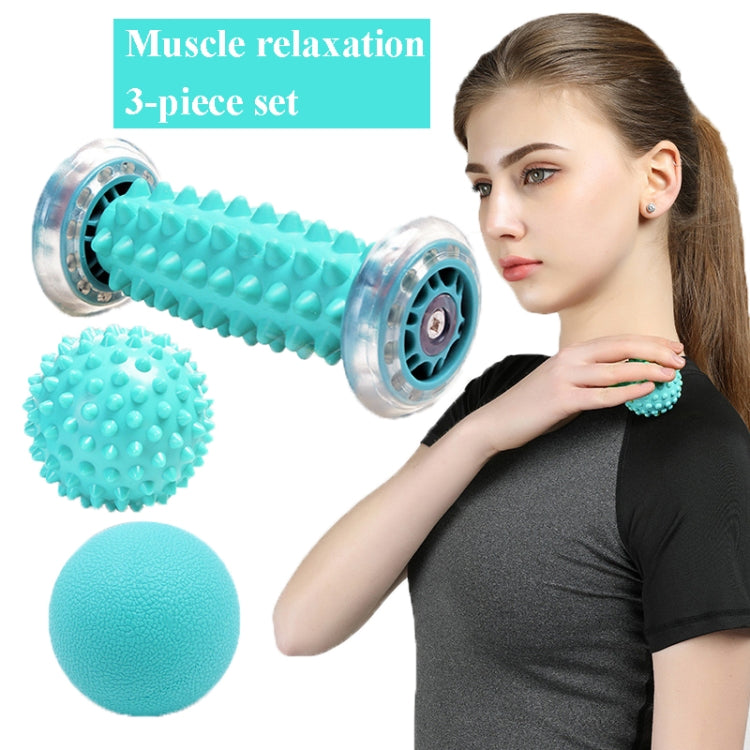 Massage Ball Plantar Fascia Ball Muscle Relaxation Fitness Ball Hand Holding Ball,Style: Blue Foot Bottom + Bump Peanut Ball + 7cm Tattan - free shipping - PMC TechLife - Order now!