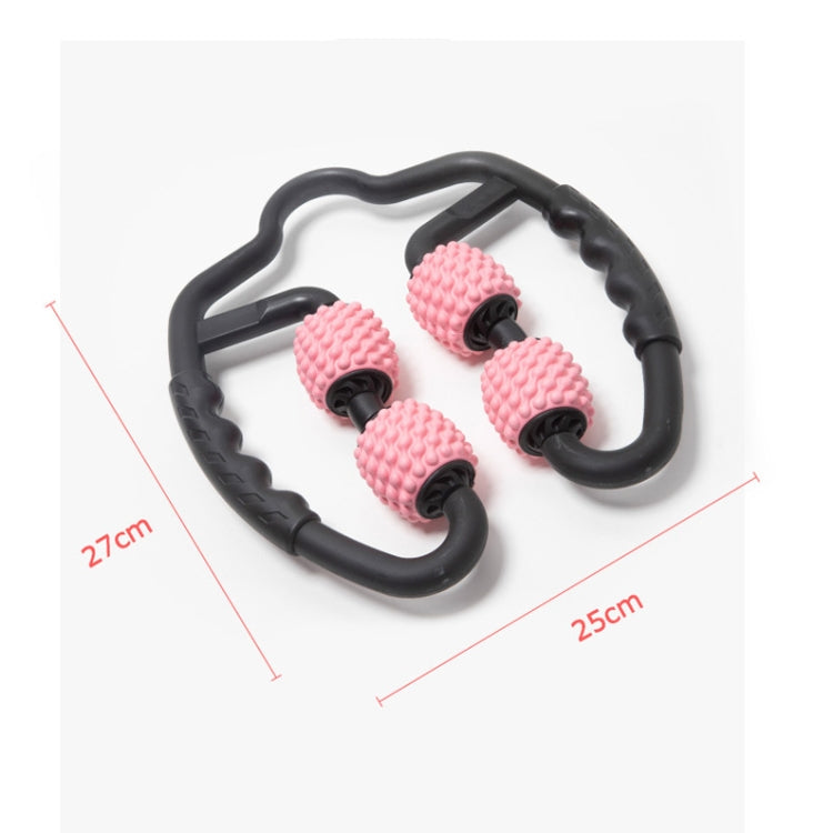 Foam Shaft Muscle Massage Roller Yoga Roller Fitness Supplies(Fish Bones Type Cherry Pink) - free shipping - PMC TechLife - Order now!