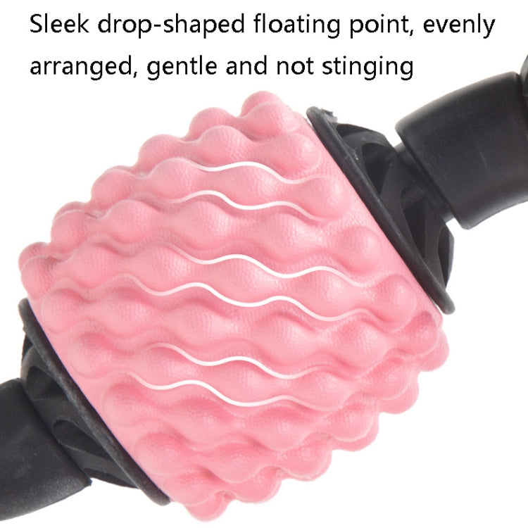 Foam Shaft Muscle Massage Roller Yoga Roller Fitness Supplies(Fish Bones Type Cherry Pink) - free shipping - PMC TechLife - Order now!