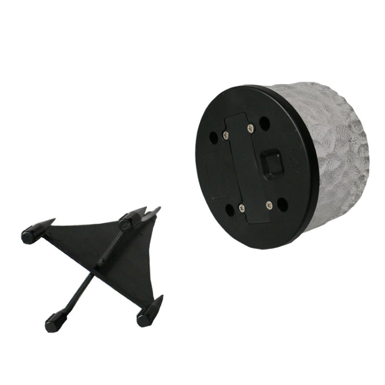 Outdoor Solar Buried Lamp Round Glass Floor Street Light Garden Ice Brick Waterproof Lamp(Warm Light) - Buried Lights by PMc TechLife | Online Shopping South Africa | PMc TechLife | Buy Now Pay Later Mobicred