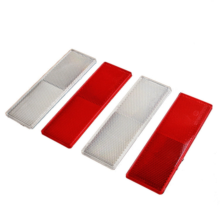 50 PCS Car Body Reflective Stickers Plastic Reflective Strip Reflector Truck Reflective Tablet Nonporous(Red) - Reflective Material by PMC TechLife | Online Shopping South Africa | PMC TechLife | Buy Now Pay Later Mobicred