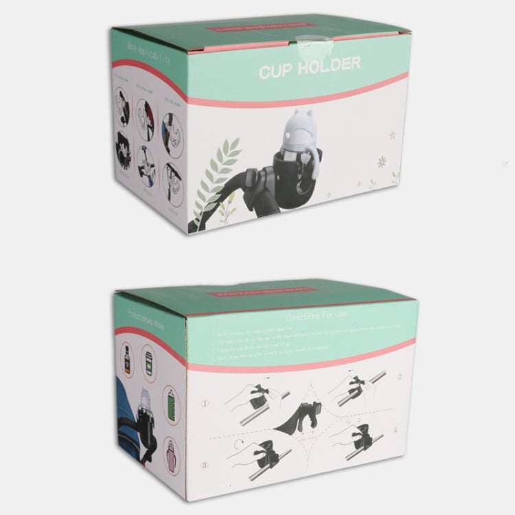 J4037 Baby Stroller Drop Resistant Bottle Holder(Black) - Strollers Accessories by PMC TechLife | Online Shopping South Africa | PMC TechLife