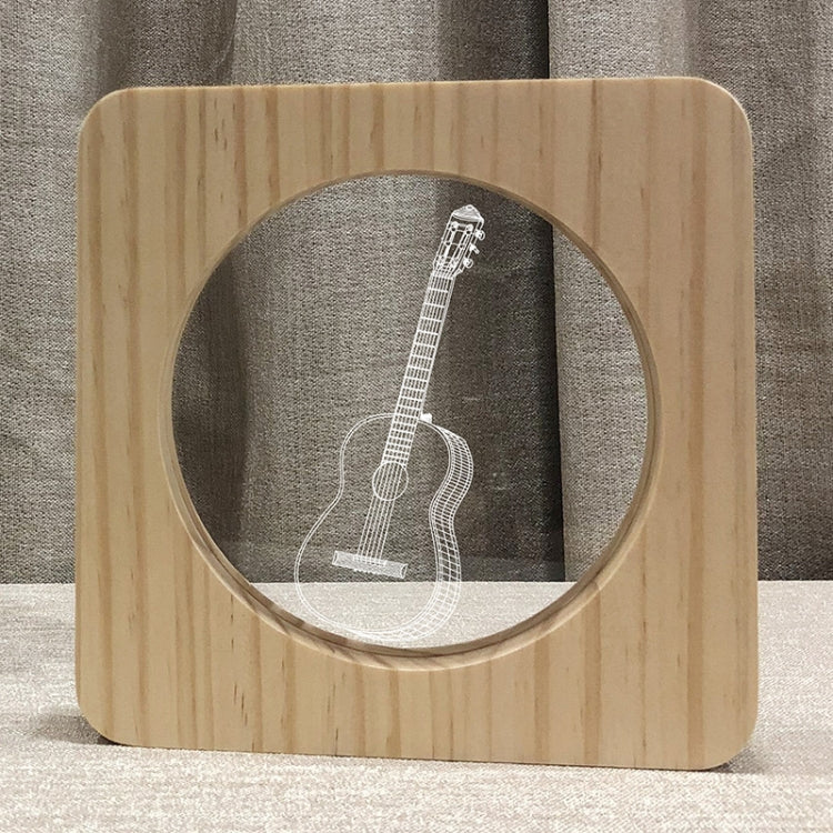 FS-A3272W Guitar Musical Instrument Solid Wood Frame Night Light(Warm White Light) - Night Lights by PMc TechLife | Online Shopping South Africa | PMc TechLife | Buy Now Pay Later Mobicred