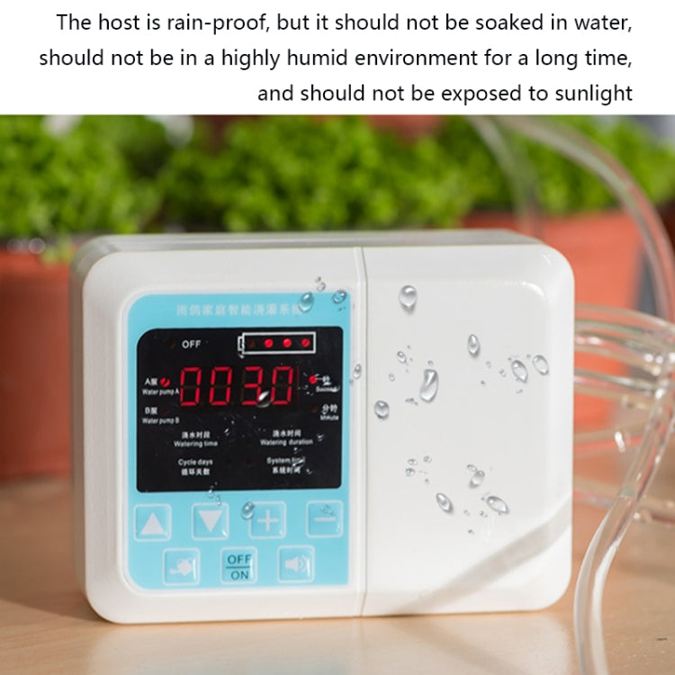 G89456 Solar Intelligent Voice Timing Automatic Flower Watering Device Lazy Plant Dripper, Specification: Single Pump 10 Sets(White) - Watering & Irrigation by PMc TechLife | Online Shopping South Africa | PMc TechLife | Buy Now Pay Later Mobicred