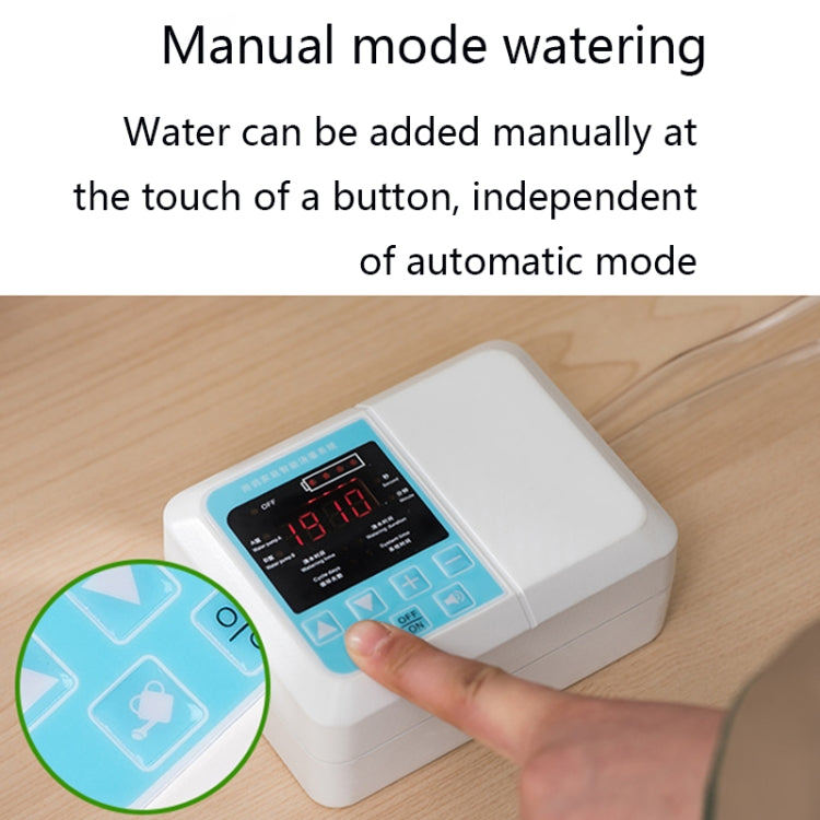 G89456 Solar Intelligent Voice Timing Automatic Flower Watering Device Lazy Plant Dripper, Specification: Single Pump 10 Sets(White) - Watering & Irrigation by PMc TechLife | Online Shopping South Africa | PMc TechLife | Buy Now Pay Later Mobicred
