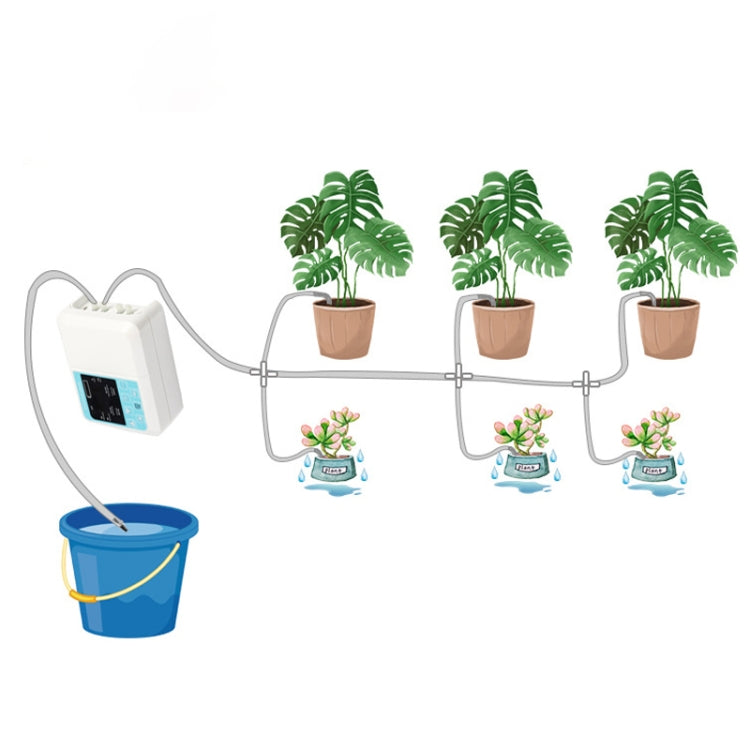 G89456 Solar Intelligent Voice Timing Automatic Flower Watering Device Lazy Plant Dripper, Specification: Single Pump 15 Sets(White) - free shipping - PMc TechLife - Order now!