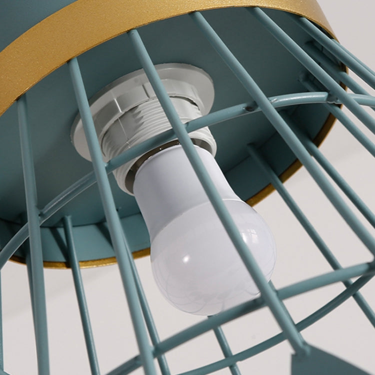 6523 Wrought Iron Badminton Restaurant Hanging Light Bar Bedroom Bedside Balcony Chandelier(Small Green) - Celling Lights & Chandeliers by PMc TechLife | Online Shopping South Africa | PMc TechLife | Buy Now Pay Later Mobicred