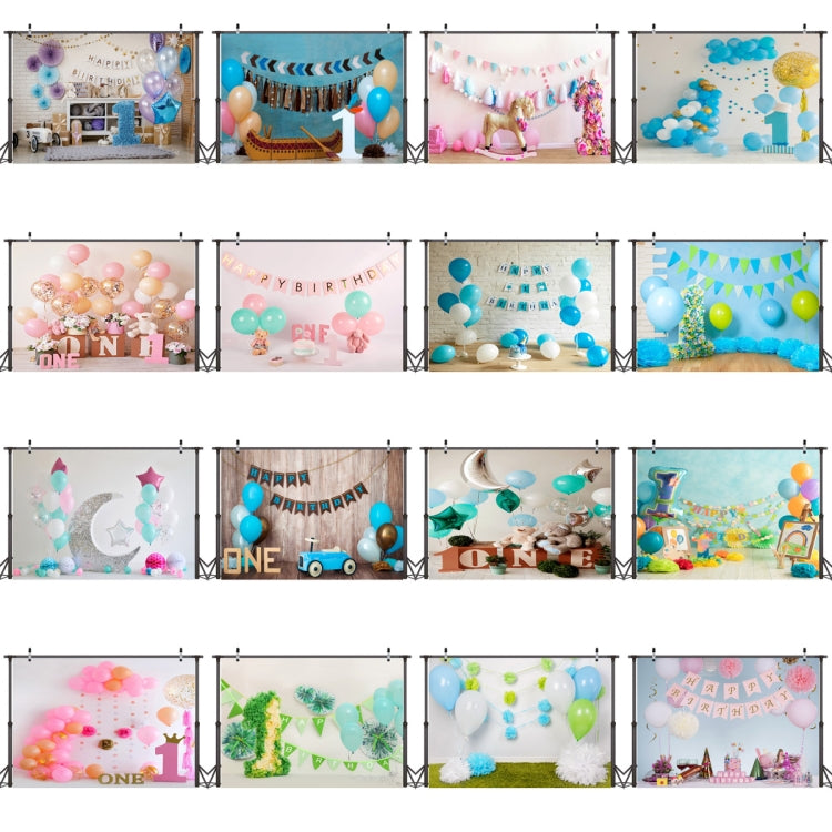2.1m X 1.5m One Year Old Birthday Photography Background Party Decoration Hanging Cloth(576) - Birthday Party by PMC TechLife | Online Shopping South Africa | PMC TechLife | Buy Now Pay Later Mobicred
