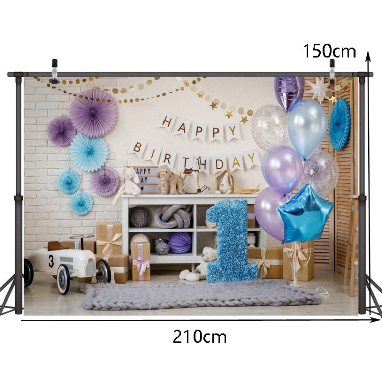 2.1m X 1.5m One Year Old Birthday Photography Background Party Decoration Hanging Cloth(586) - Birthday Party by PMC TechLife | Online Shopping South Africa | PMC TechLife | Buy Now Pay Later Mobicred