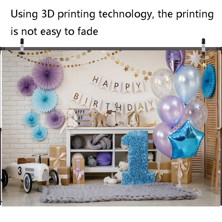 2.1m X 1.5m One Year Old Birthday Photography Background Party Decoration Hanging Cloth(579) - Birthday Party by PMC TechLife | Online Shopping South Africa | PMC TechLife | Buy Now Pay Later Mobicred