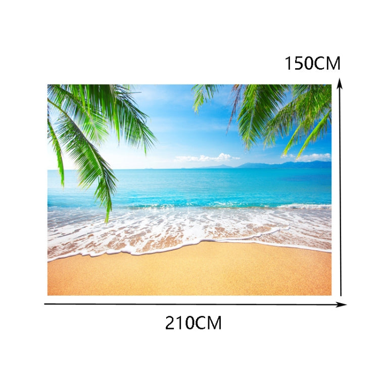 2.1m X 1.5m Coconut Tree Sea View Photography Cloth - Other by PMC TechLife | Online Shopping South Africa | PMC TechLife